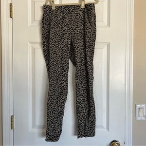 Animal Print Pants with side zipper